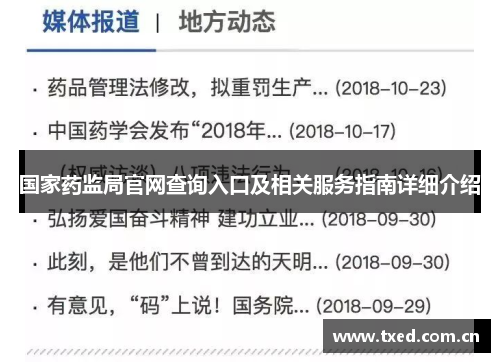 国家药监局官网查询入口及相关服务指南详细介绍
